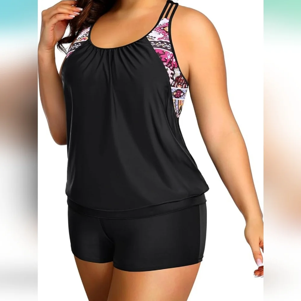 HOLIPICK 2 Piece Tankini Swimsuit
